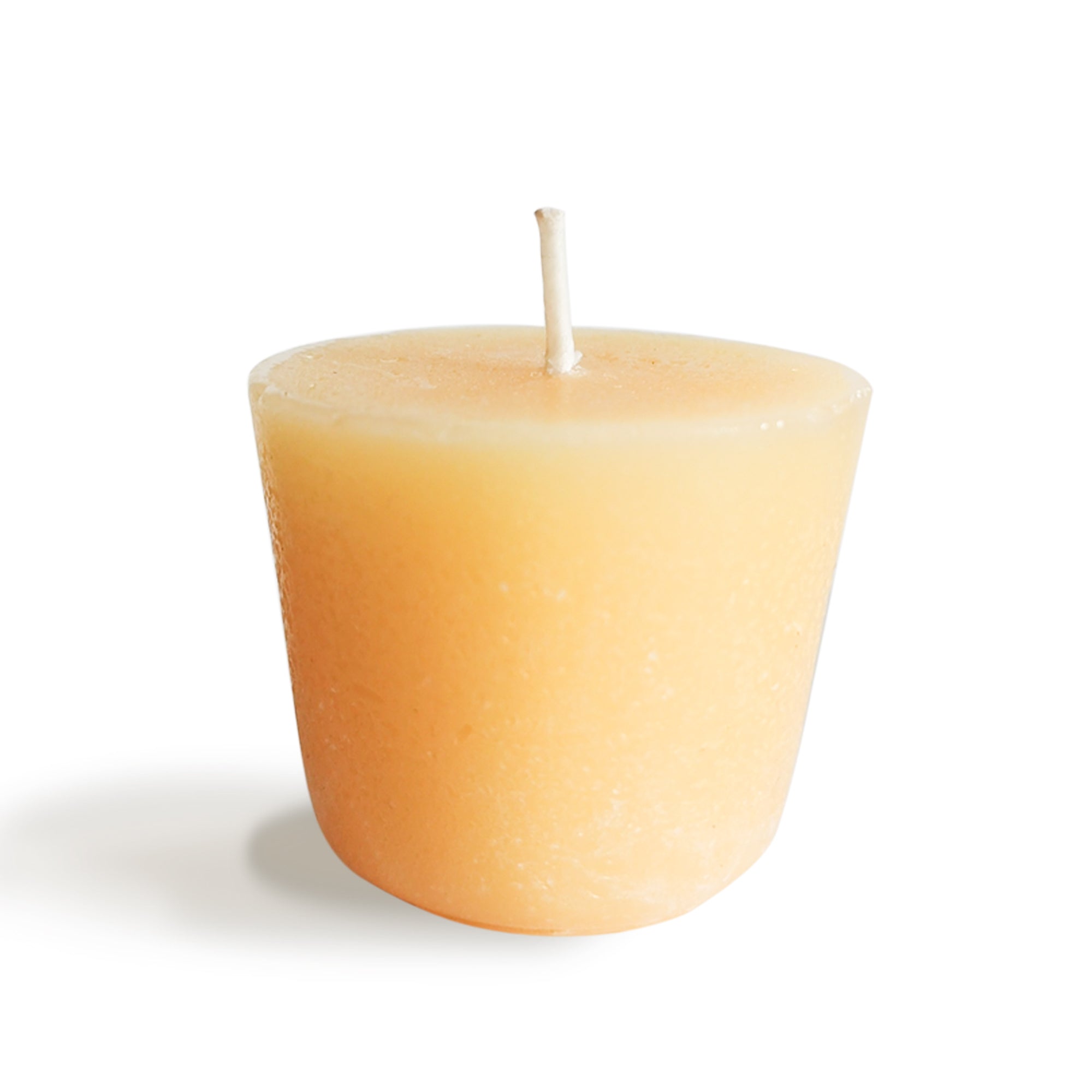 Amber Poppy Glass Holder With Candle